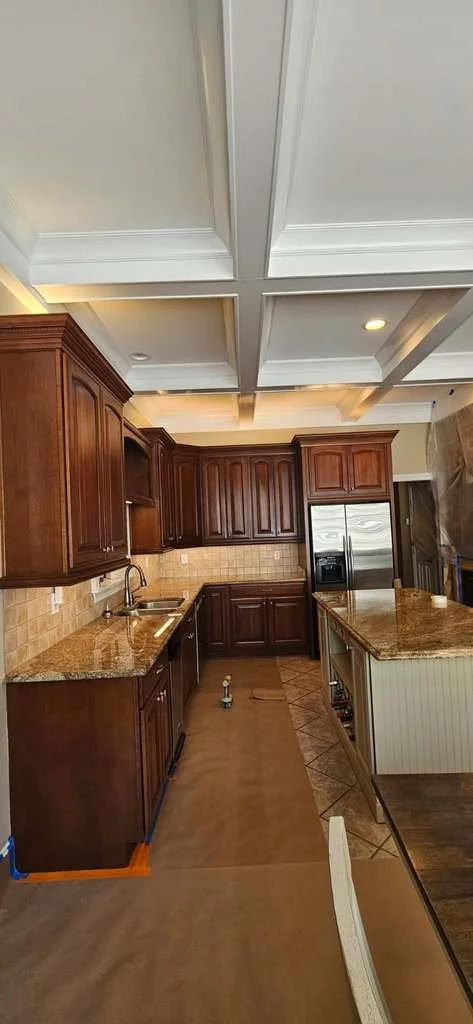 Before: Part of a kitchen cabinet project in Union Grove, Alabama.