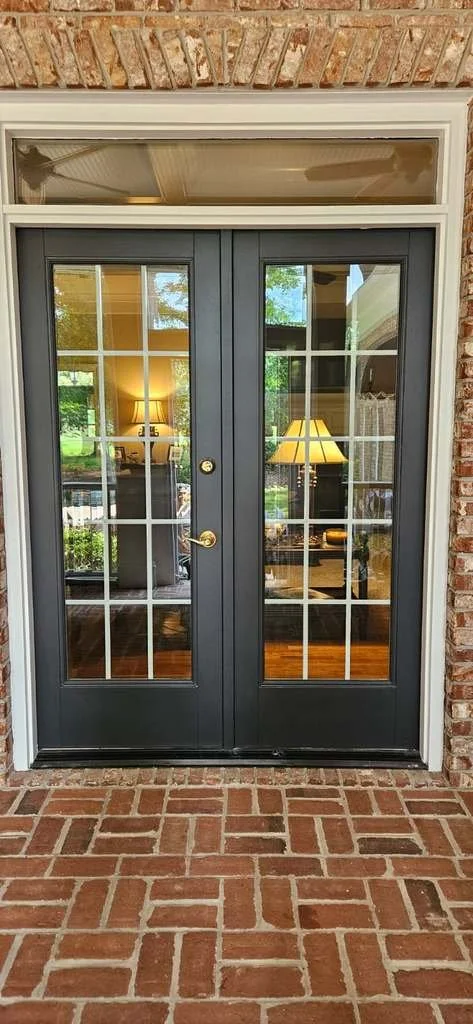 After: French doors-exterior, in Union Grove, Alabama.