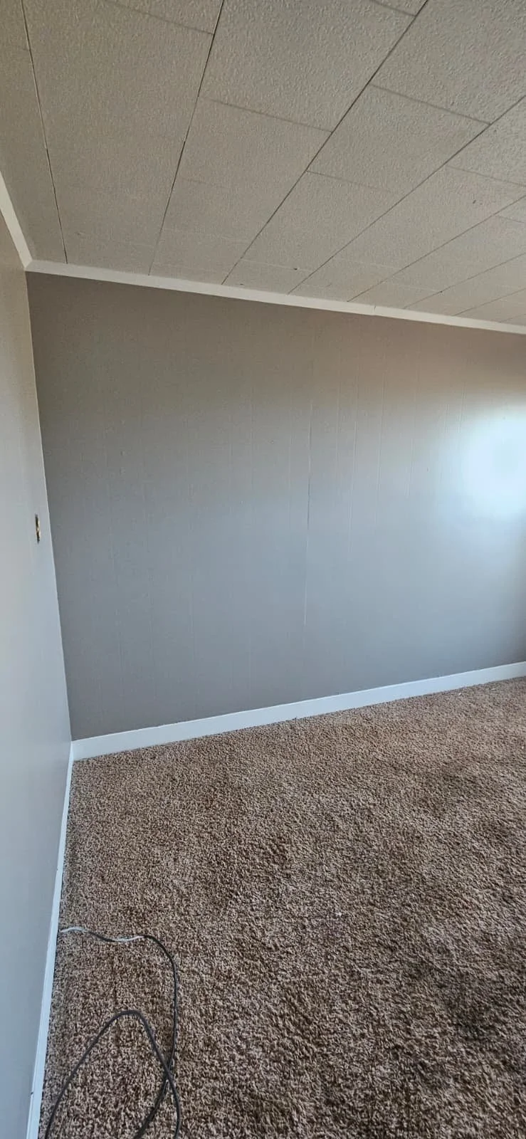 Painting a living room in Albertville, Alabama.
