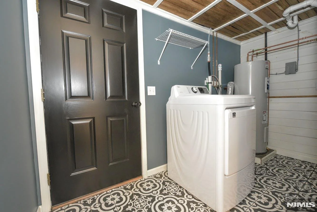 Freshly Painted Laundry Room Walls