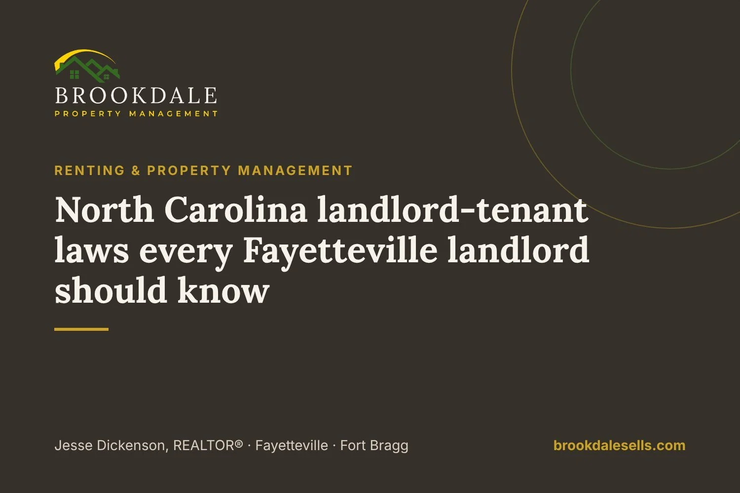 North Carolina landlord-tenant laws every Fayetteville landlord should know