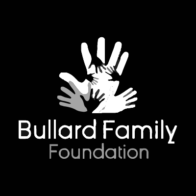 Black and white logo of Bullard Family Foundation with overlapping hands