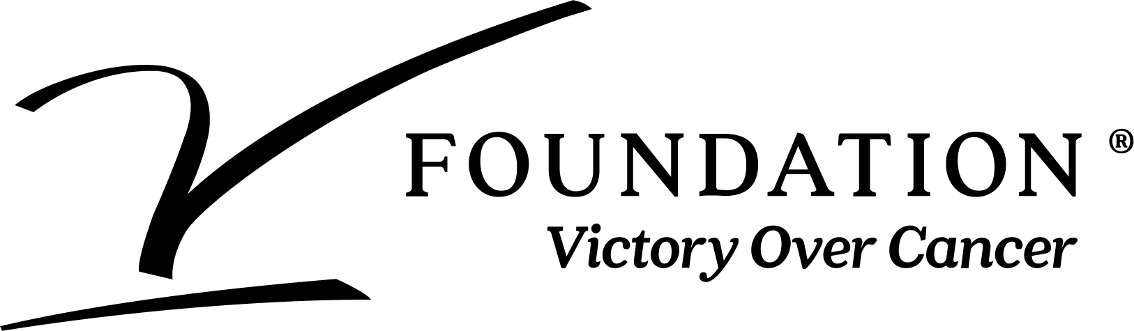 Black V Foundation logo with the tagline "Victory Over Cancer"