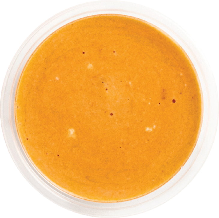 Ramekin of sweet sriracha sauce