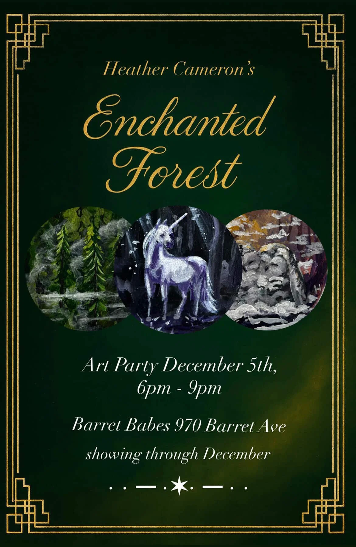 December 2025: "Enchanted Forest" by Heather Cameron