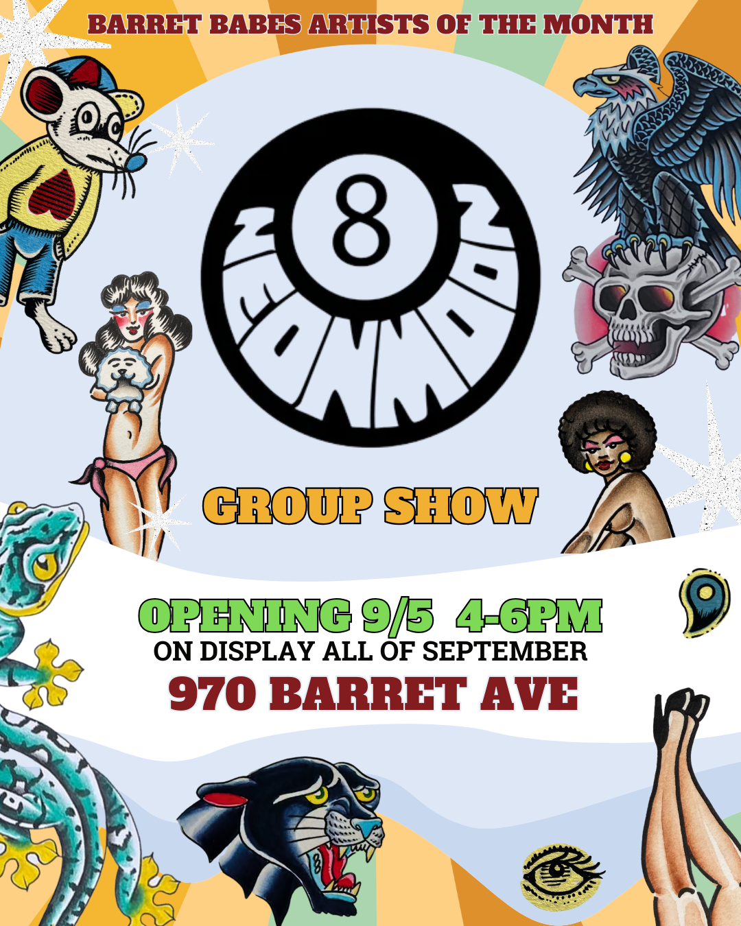 September 2025: Neon Moon Group Show ft. Gator, Jesse Gordon & Bill Burke