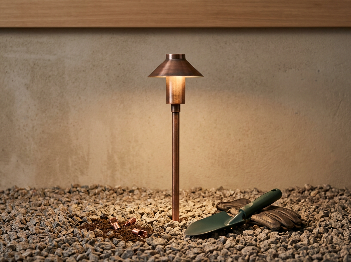 Copper Path Light