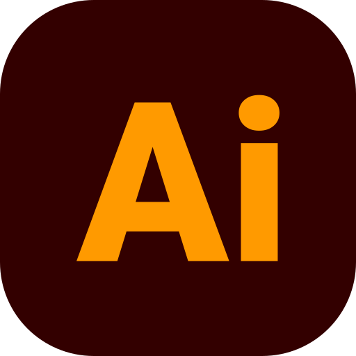 The image displays the letters 'Ai' in bold, orange font on a dark background.
