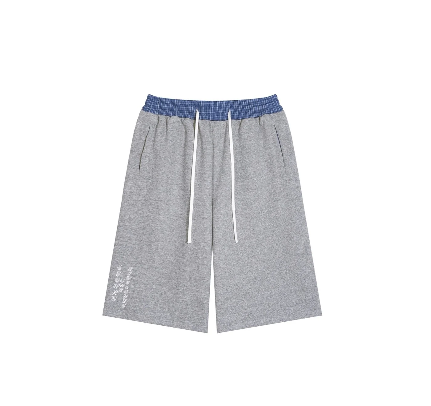 GREY & BLUE PLAID SECURE SHORTS