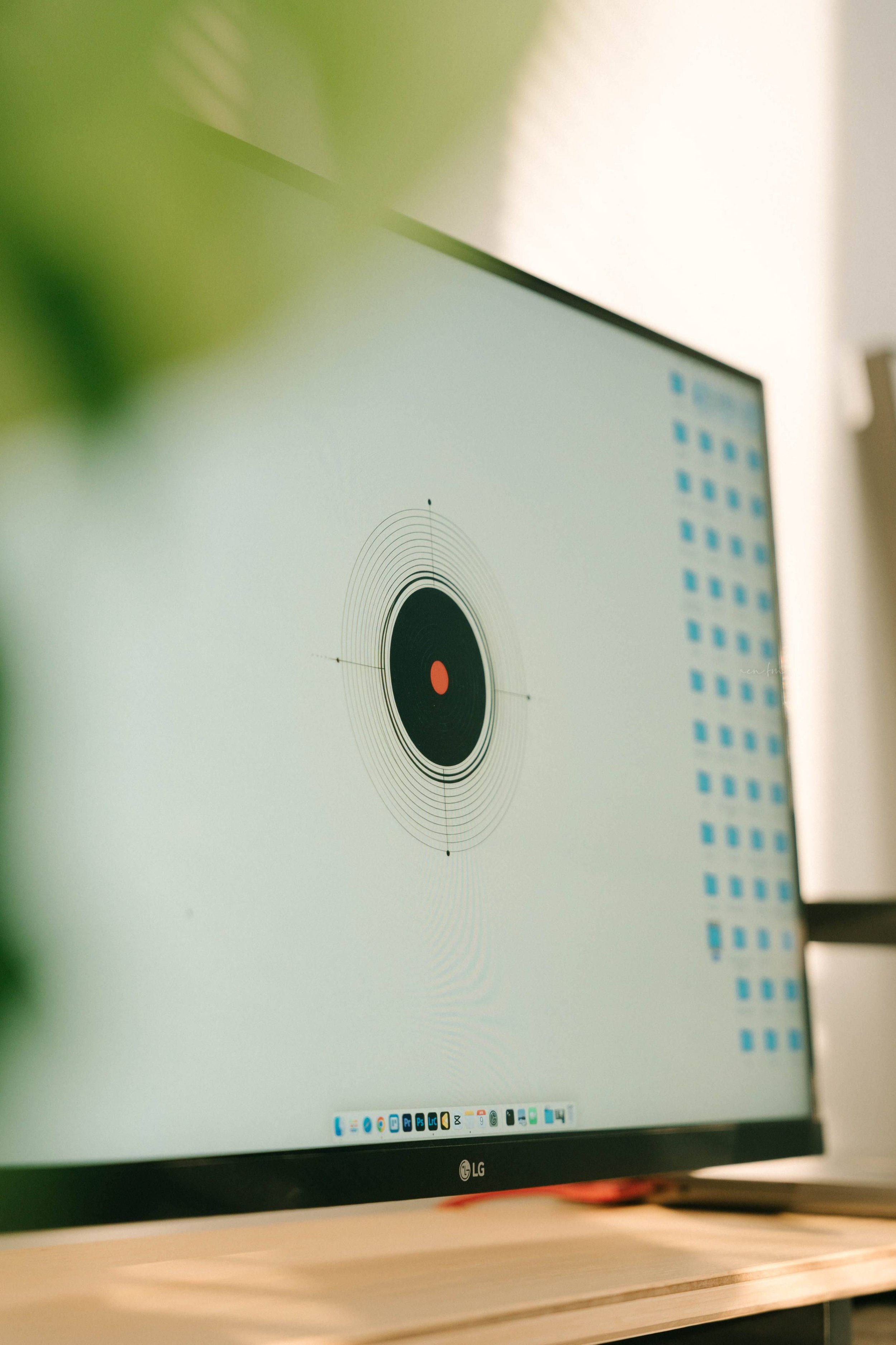 close up of a computer desktop screen