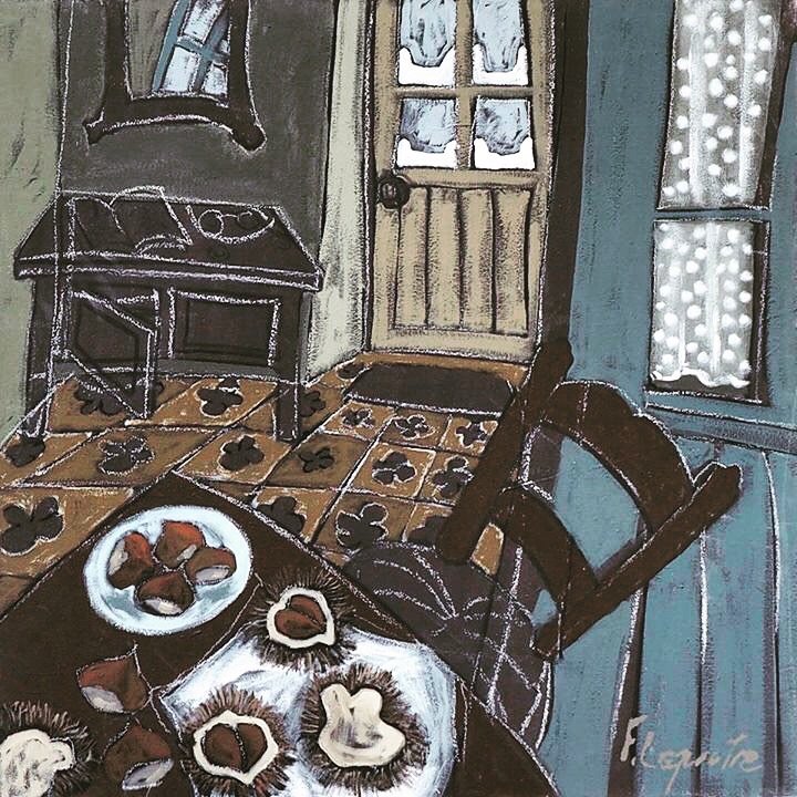 Le bonheur tient à peu — peinture de Fabricia Lepoutre