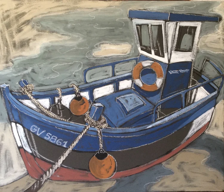 Au rythme de l’eau — peinture de Fabricia Lepoutre