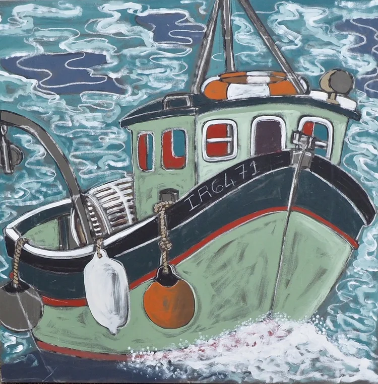 Bon vent — peinture de Fabricia Lepoutre