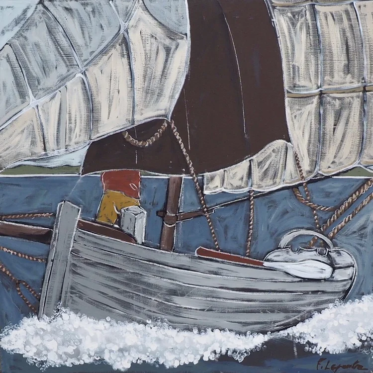 Toutes voiles dehors — peinture de Fabricia Lepoutre
