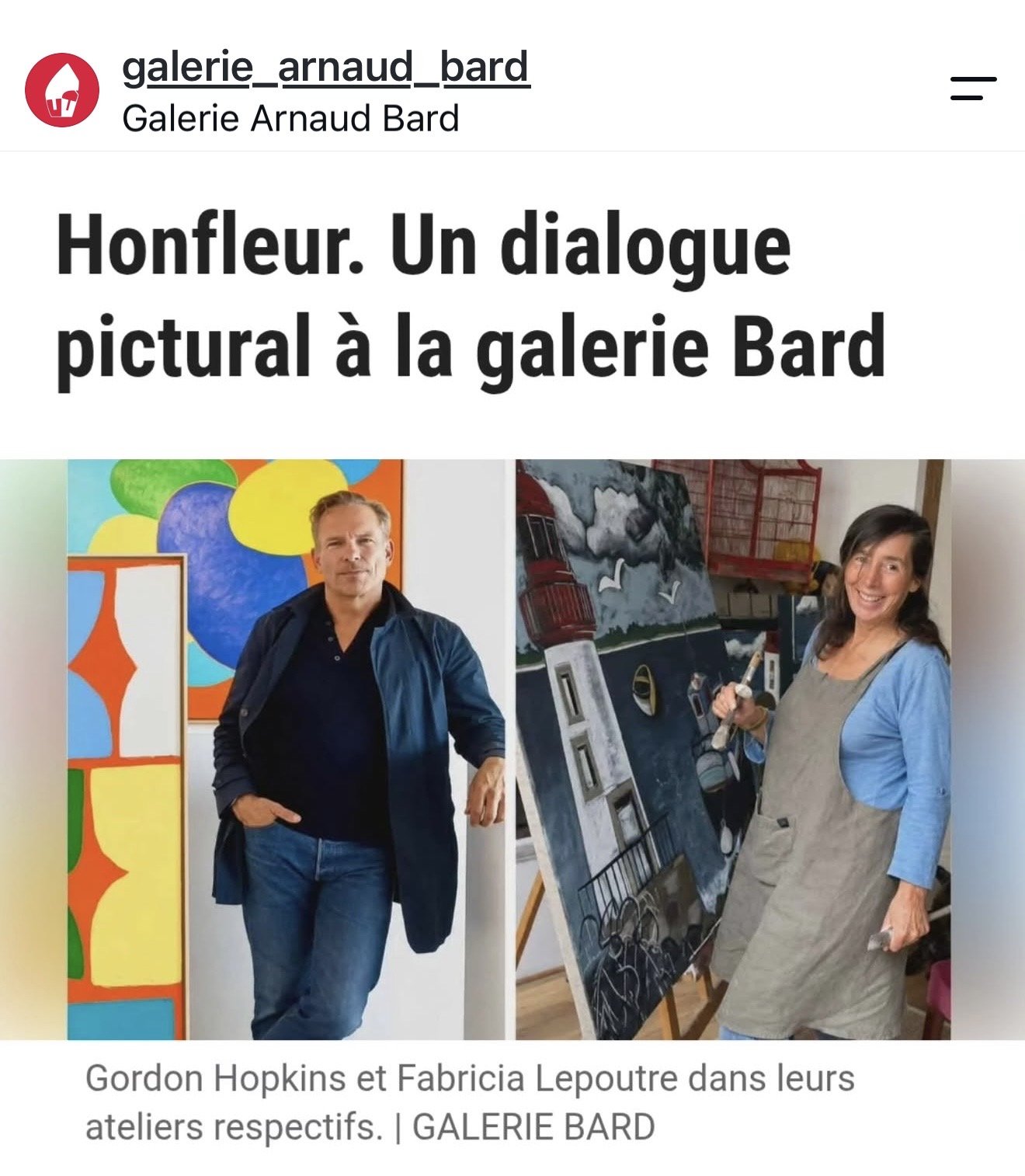 Gordon Hopkins et Fabricia Lepoutre
