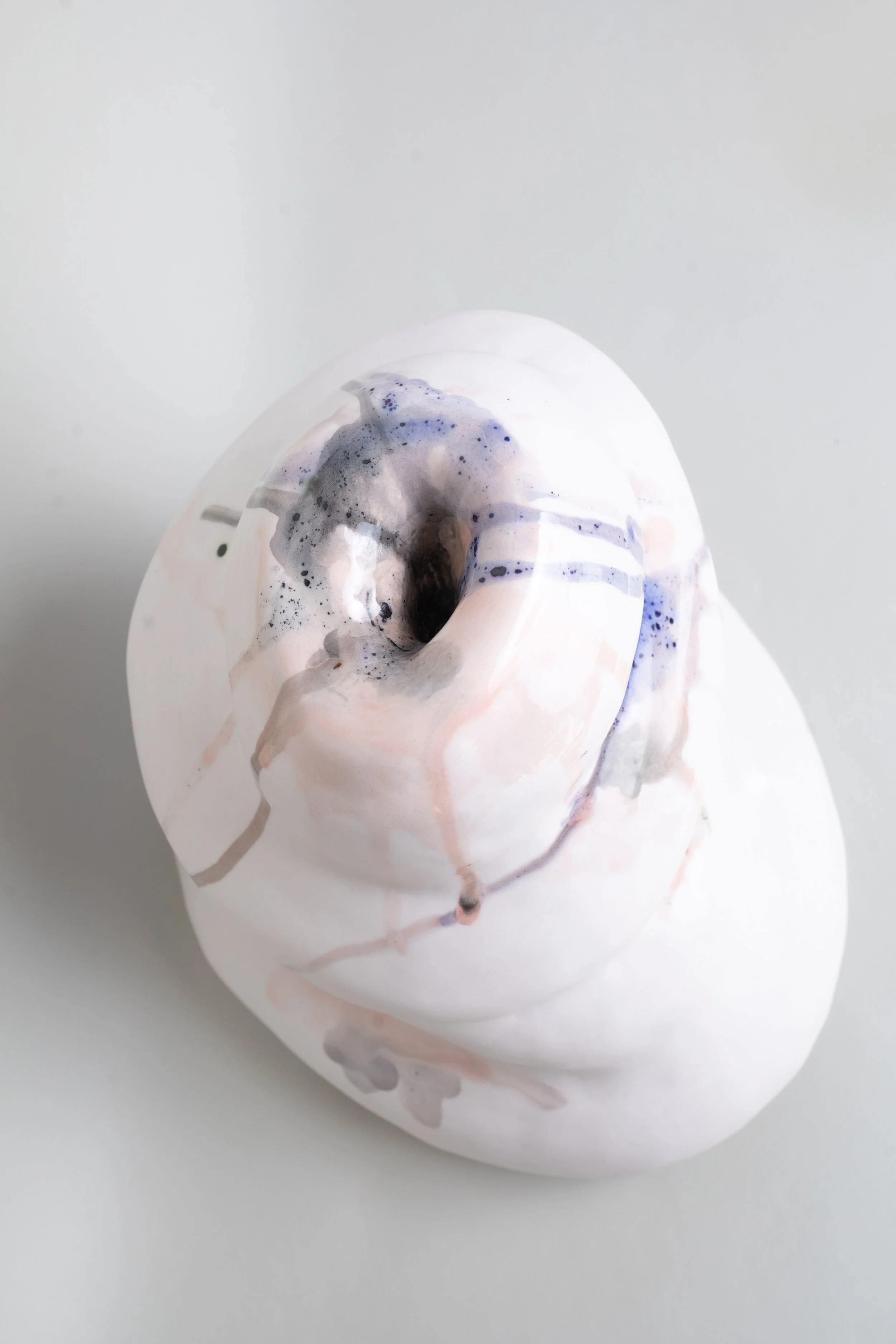 Liminal, Coiled Porcelain, 12"x11"x12", 2026