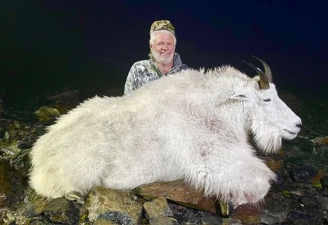 Guided by Jason Bunch of Kodiak Backcountry Adventures.  Backpack Kodiak Mountain Goat Hunt.