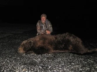 Kodiak Brown Bear Hunt guided by Jason Bunch of Kodiak Backcountry Adventures, LLC in remote Kodiak Island Alaska

