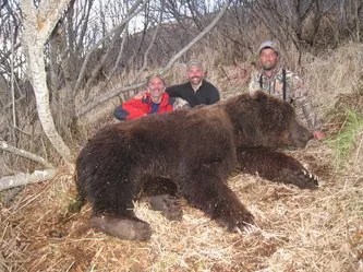 Kodiak Brown Bear Hunt guided by Jason Bunch of Kodiak Backcountry Adventures, LLC in remote Kodiak Island Alaska