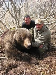 Kodiak Brown Bear Hunt guided by Jason Bunch of Kodiak Backcountry Adventures, LLC in remote Kodiak Island Alaska
