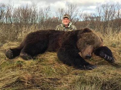 Kodiak Brown Bear Hunt guided by Jason Bunch of Kodiak Backcountry Adventures, LLC in remote Kodiak Island Alaska
