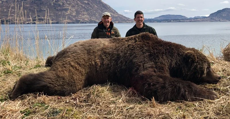 Kodiak Brown Bear Hunt guided by Jason Bunch of Kodiak Backcountry Adventures, LLC in remote Kodiak Island Alaska
