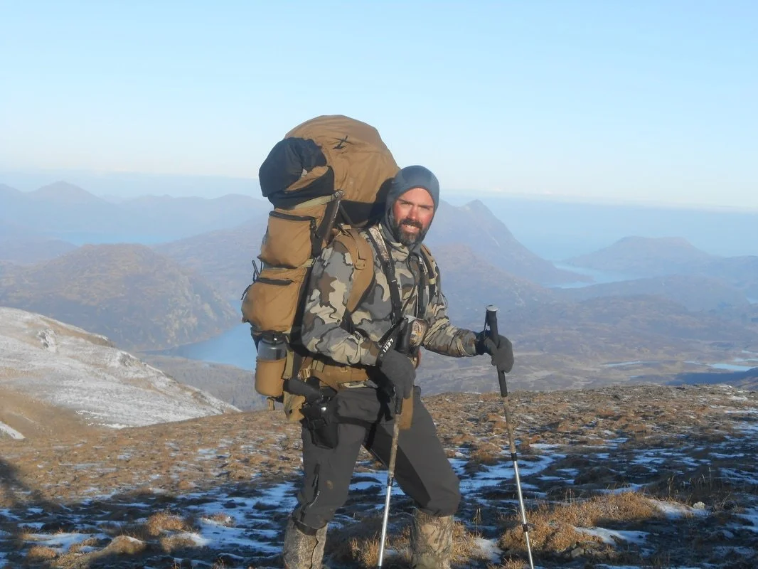 Jason Bunch of Kodiak Backcountry Adventures backpacking hunt
