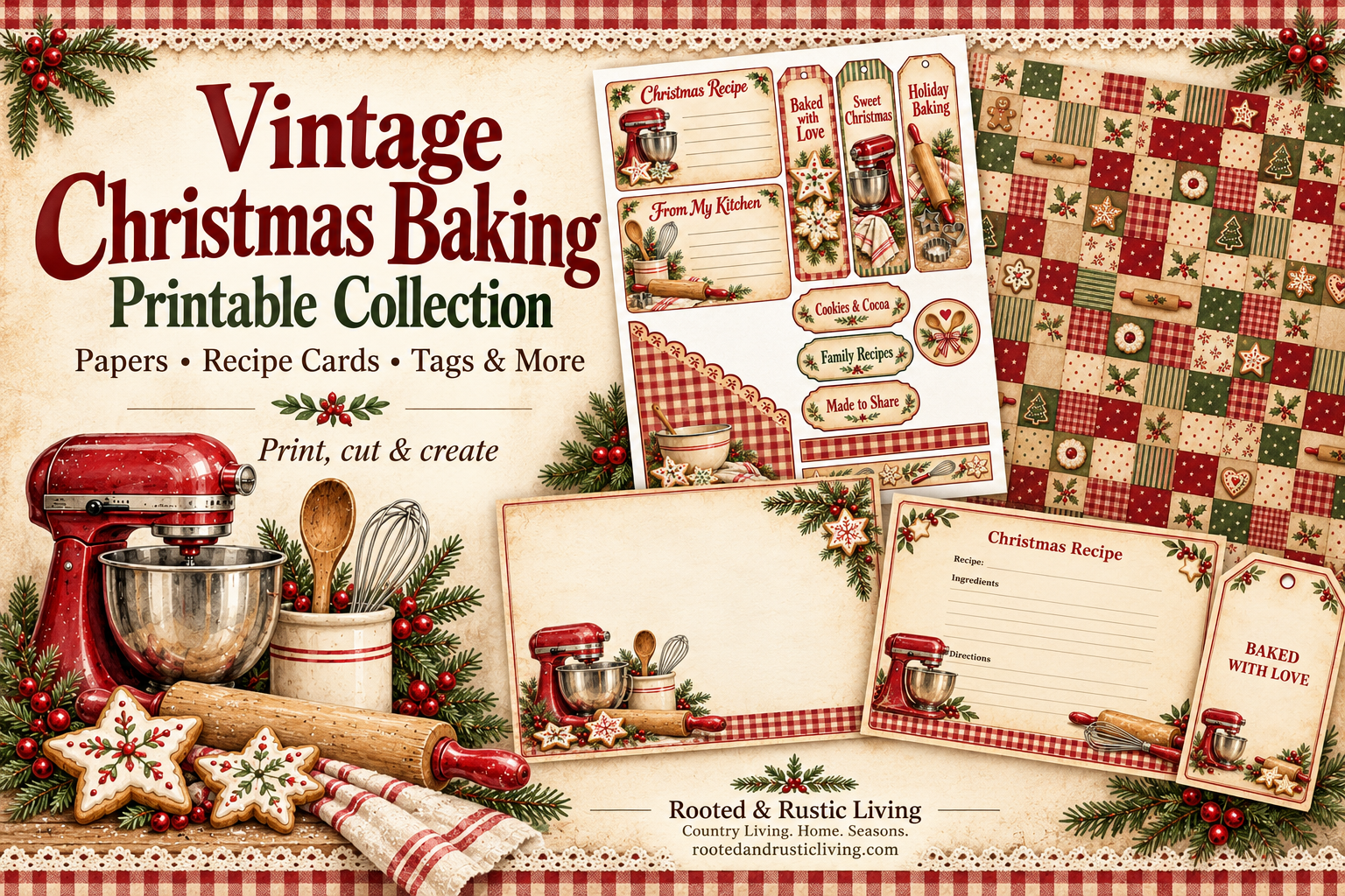 Free Vintage Christmas Baking Printables | Old-Fashioned Holiday Fun
