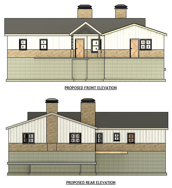 04 - Front + Rear Elevations