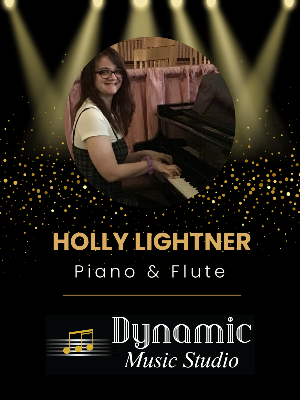 
An Indiana University of Pennsylvania music graduate, Holly helps students work toward their own musical goals, drawing on experience in ensemble and event performance.