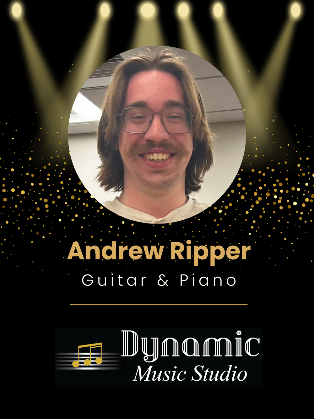 
A guitarist, producer, and audio engineer with experience across jazz, rock, classical, and blues. Andrew enjoys helping students discover the music they love.