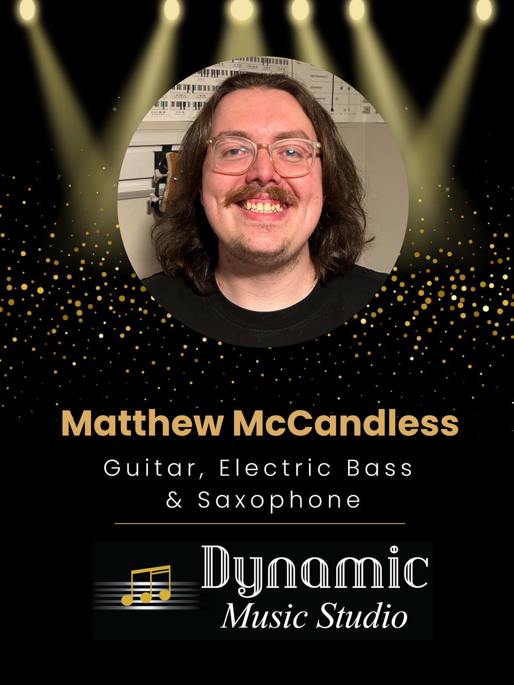 
Matt draws on a background in performance, composition, and audio production to help students build technique, confidence, and their own musical voice.