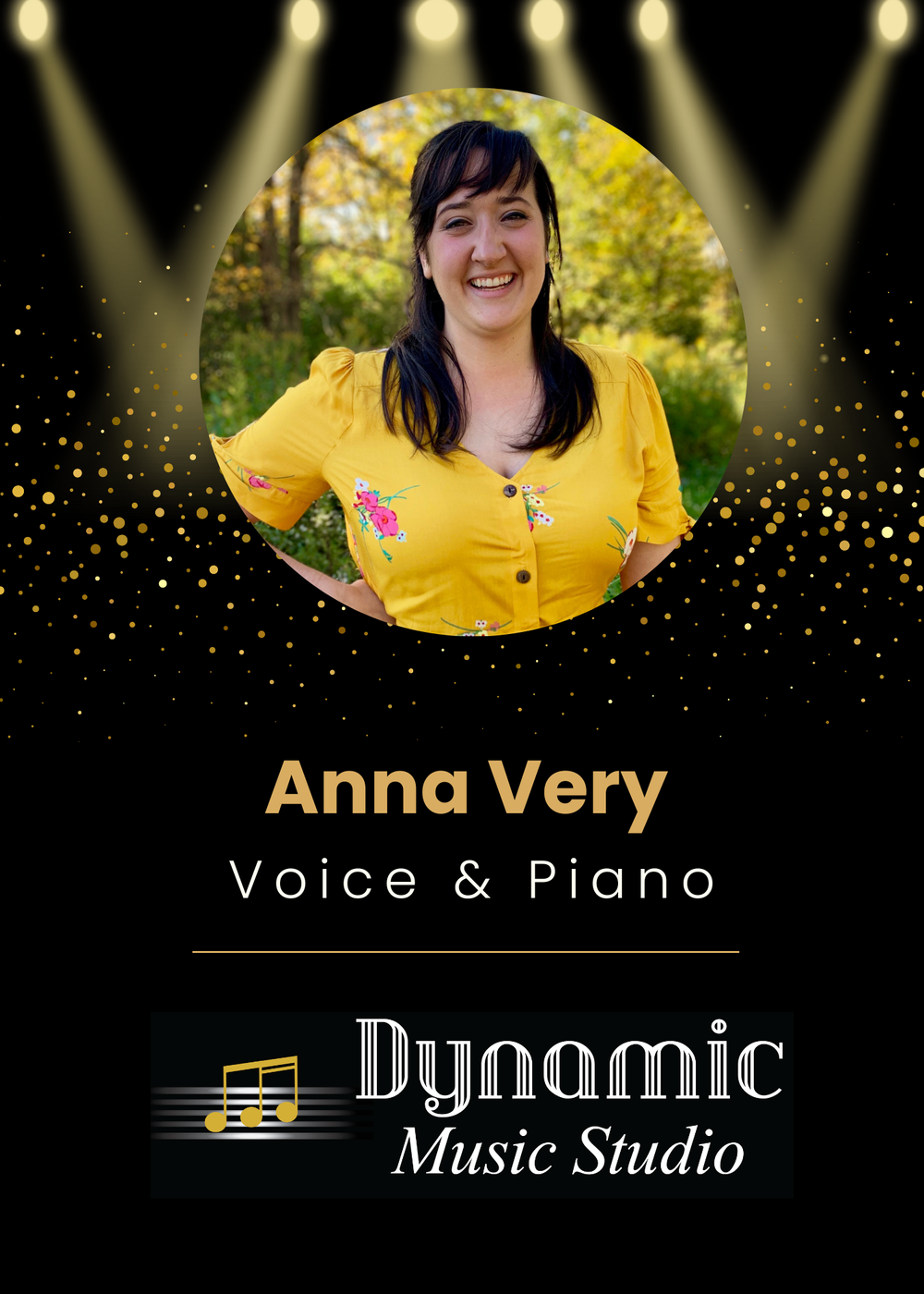 
A certified K–12 music educator and IUP graduate. Anna supports students in classical, musical theatre, and popular vocal styles, from personal enjoyment to recital and audition preparation.