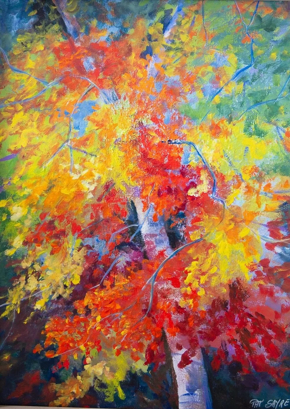 Fall Explosion - Framed 19 × 25"