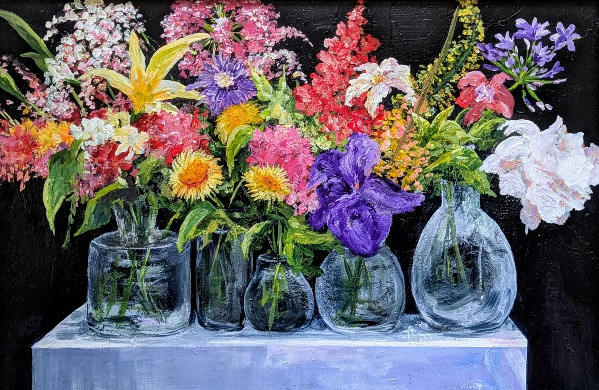 Samples in Glass - Framed 24 × 18"