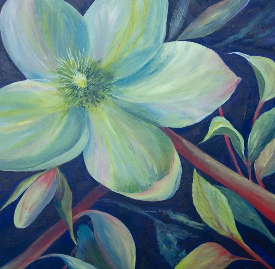 Helebore - Framed 25 × 25"