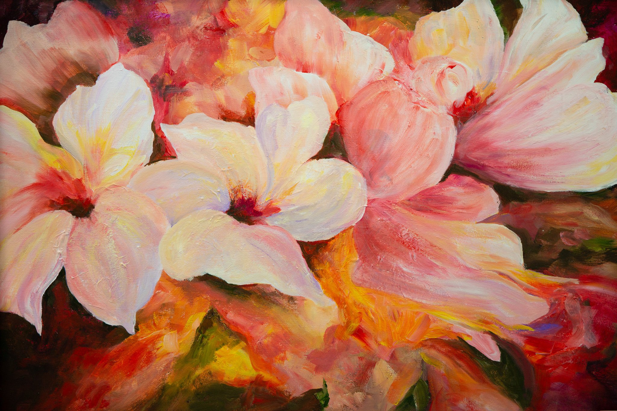 Spring Blossoms - Framed 27 x 25"