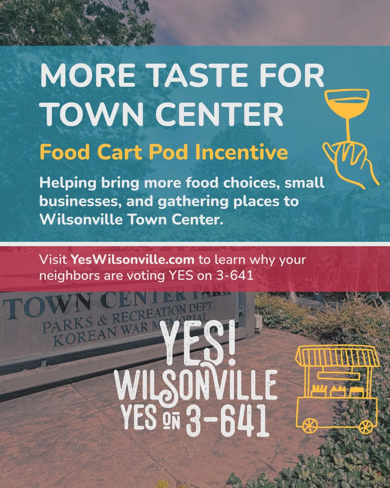 More flavor for Town Center! 🚚🍜💛

A food cart pod has been part of Wilsonville&rsquo;s Town Center vision for years. Now, the proposed Town Center Development District includes something new: Food Cart Pod Incentives.

Getting a food cart pod off 