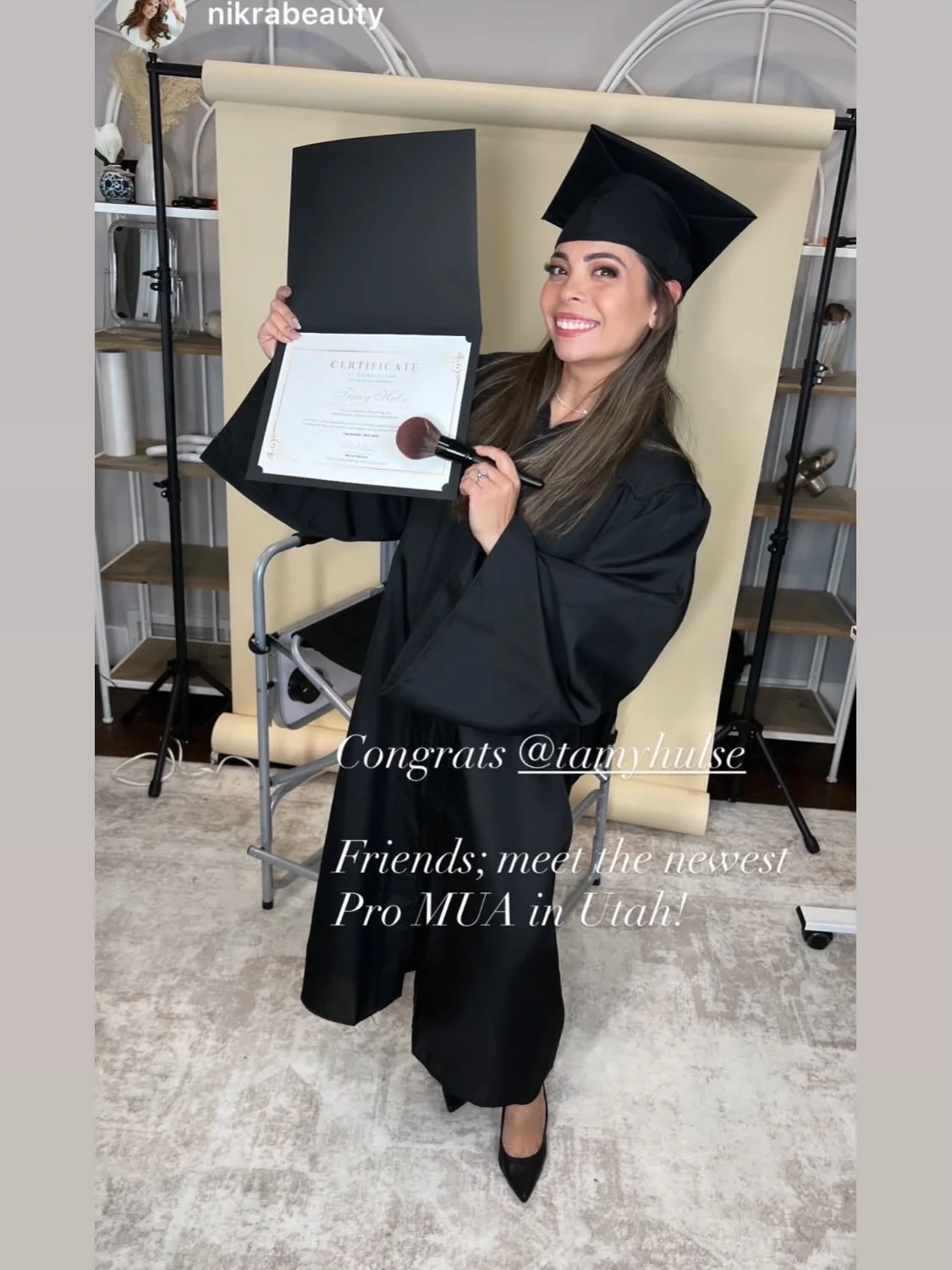 After years of doing make up, I finally made official! #promua #makeupartistutah