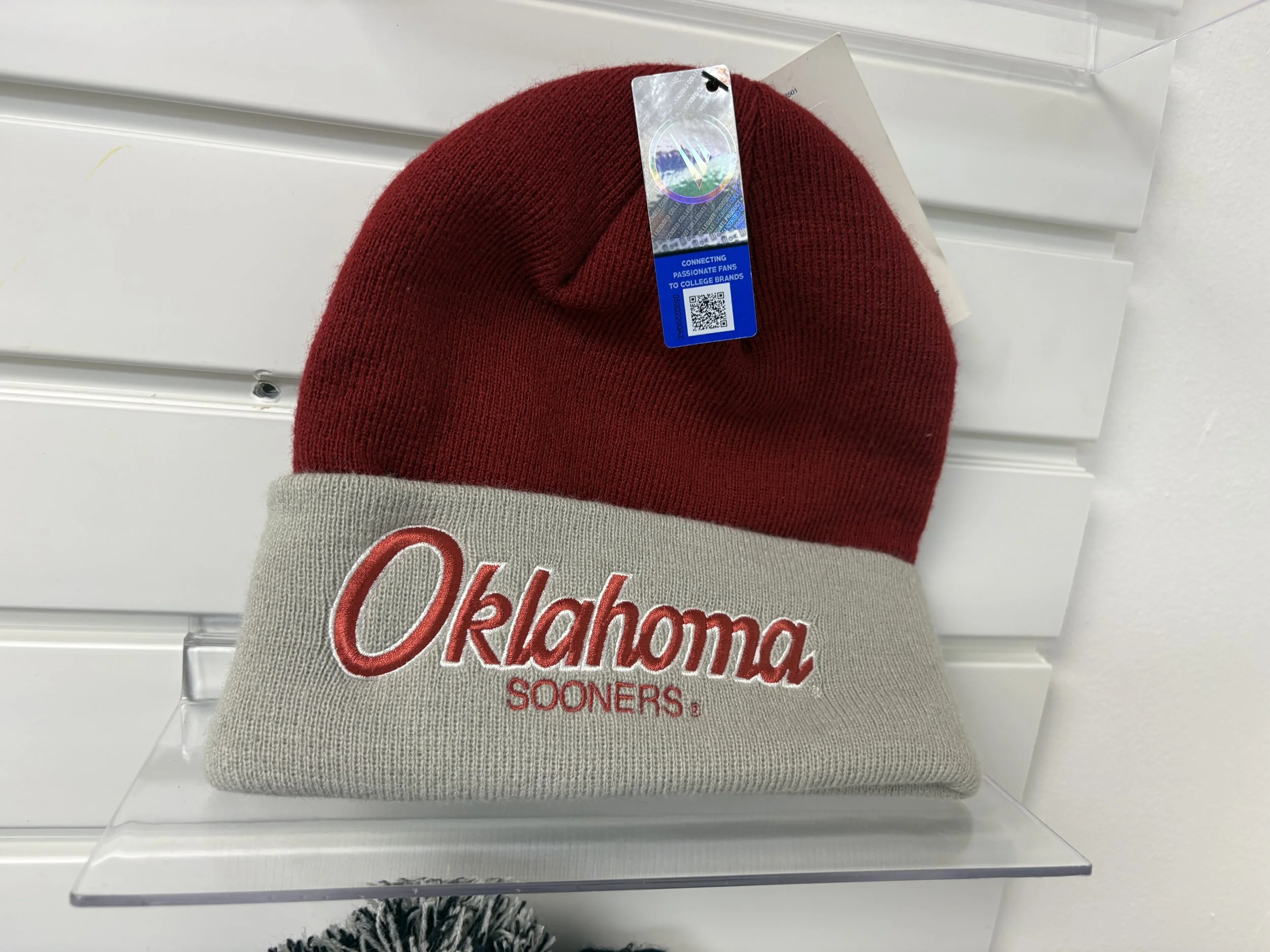 OKLAHOMA SOONERS CUFFED BEAINIE