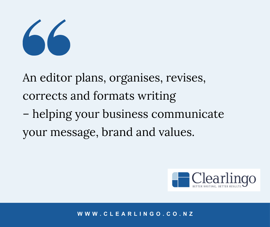 How does an editor help your business?