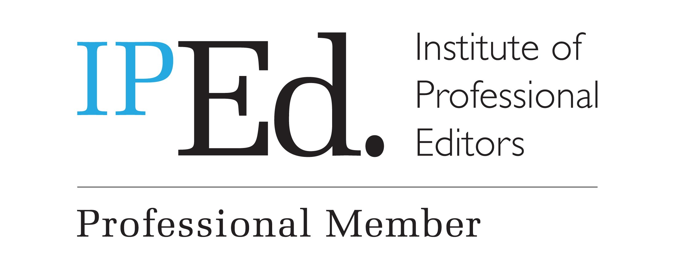 IPEd logo - Professional member of the Institute of Professional Editors Ltd