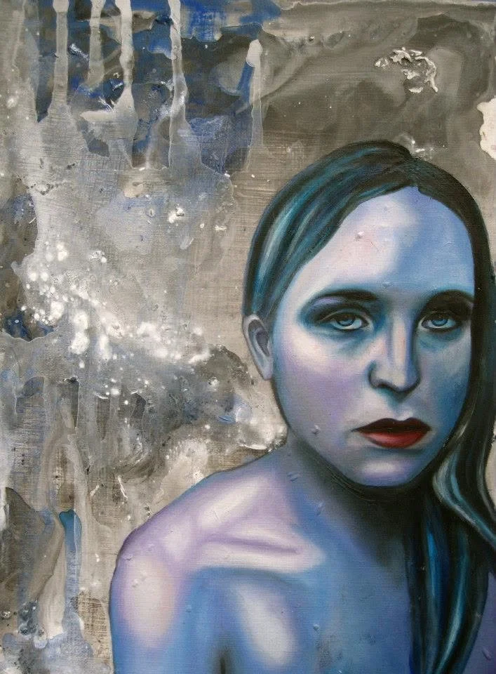 Self Portrait, Oil & Mixed Media