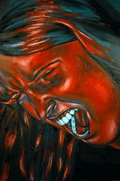 Scream 1, Oil on panel