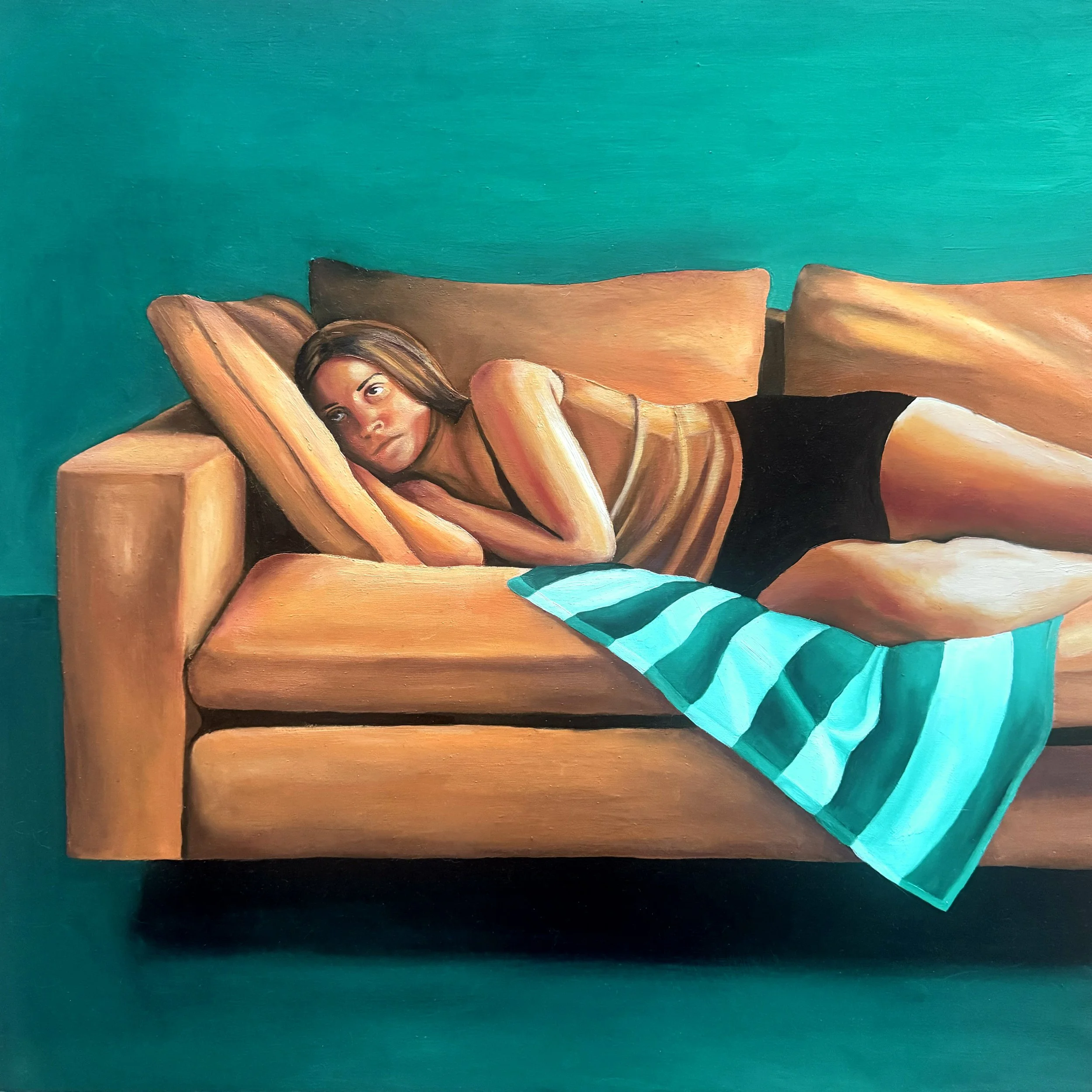 Miscarriage Watching Sex and the City
24" x 24"
Oil on Panel