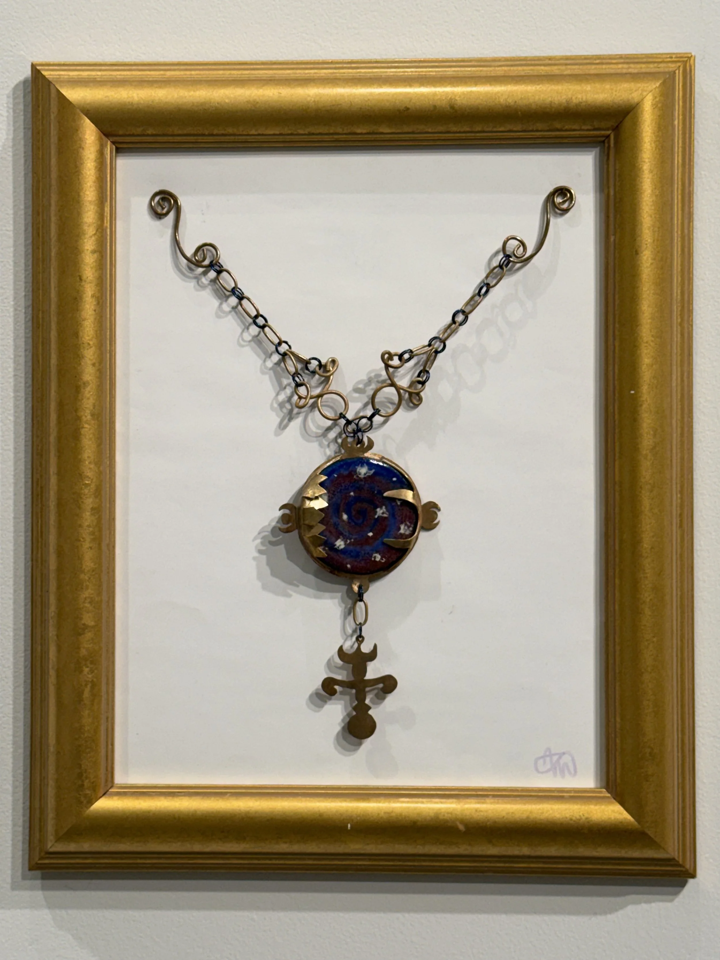 Celestial Drfit, bronze and enamel, 2026
