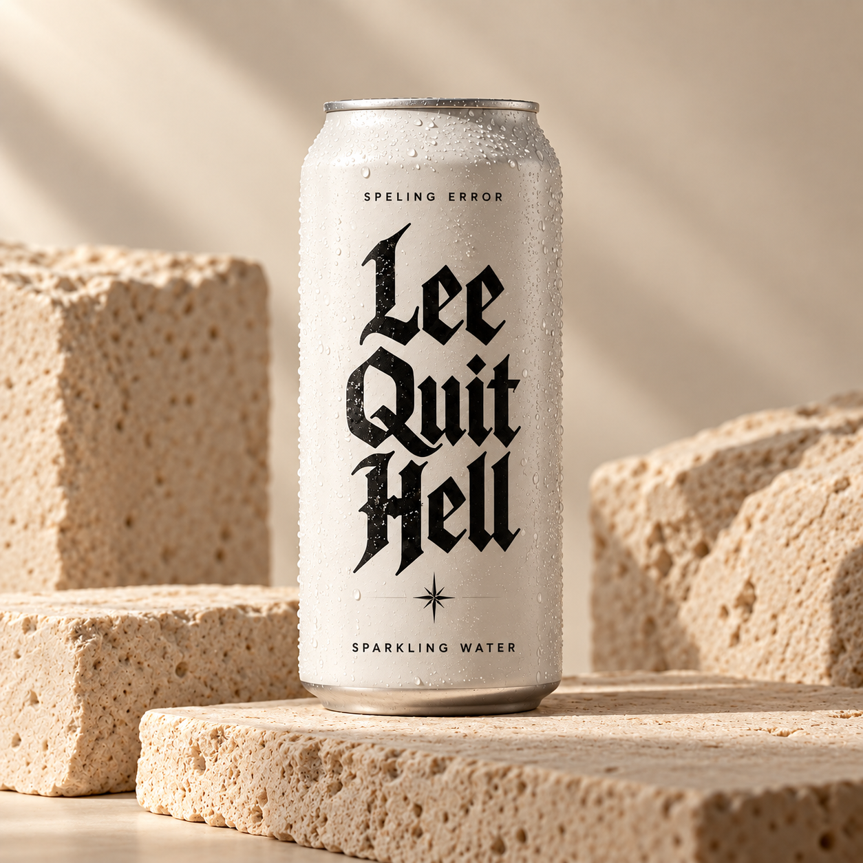 LEE QUIT HELL SPARKLING WATER