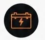 Car battery warning light illuminated