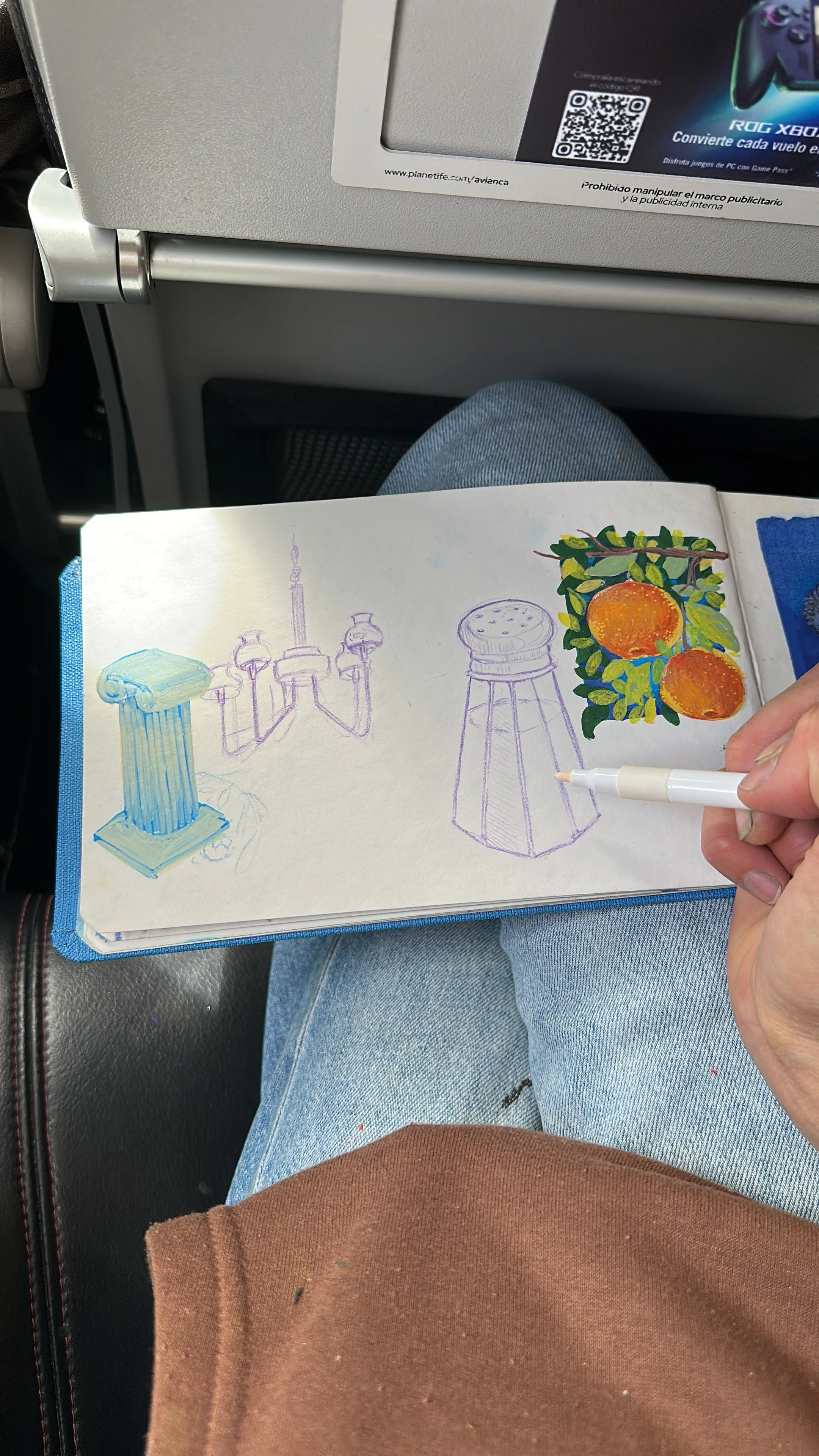 Sketch en avion I