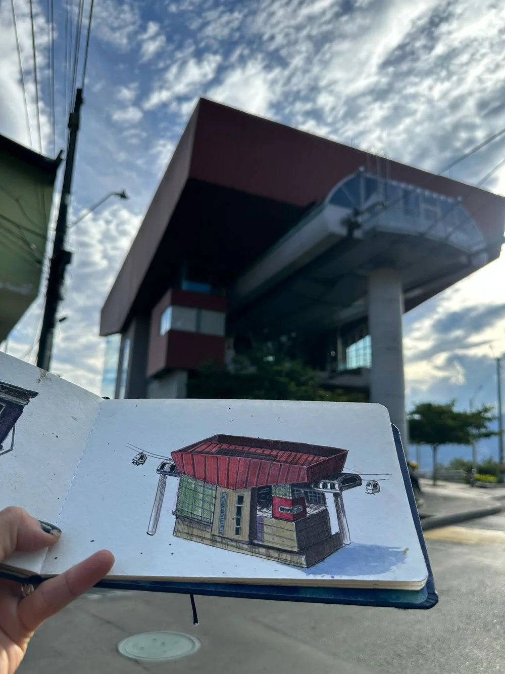 Estaciónn El pinal Metrocable (Acurela) Medellín Colombia